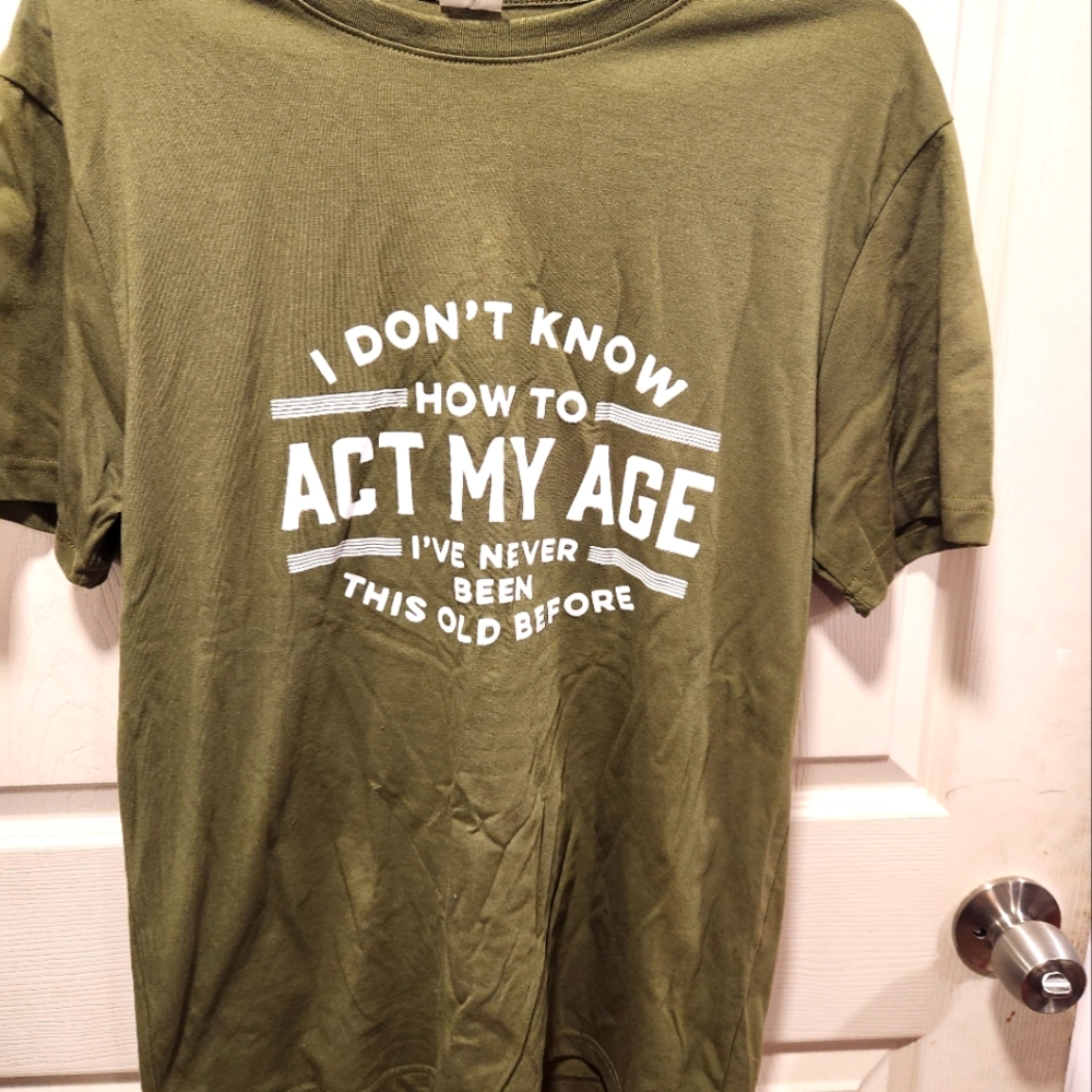 Olive Green Graphic T-Shirt